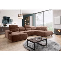COLOMBO XL Right-Hand Corner Sofa with Electric Sleep Function and PALLADIUM 08 Copper Storage Compartment WERSAL COLOMBO XL Right-Hand Corner Sofa with Electric Sleep Function and PALLADIUM 08 Copper Storage Compartment WERSAL