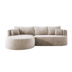 Fiore L Free-Standing Left-Side Corner Sofa in Salvador 01 Fabric - Versailles Edition