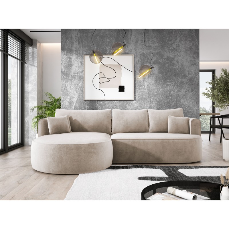 Fiore L Free-Standing Left-Side Corner Sofa in Salvador 01 Fabric - Versailles Edition Fiore L Free-Standing Left-Side Corner Sofa in Salvador 01 Fabric - Versailles Edition