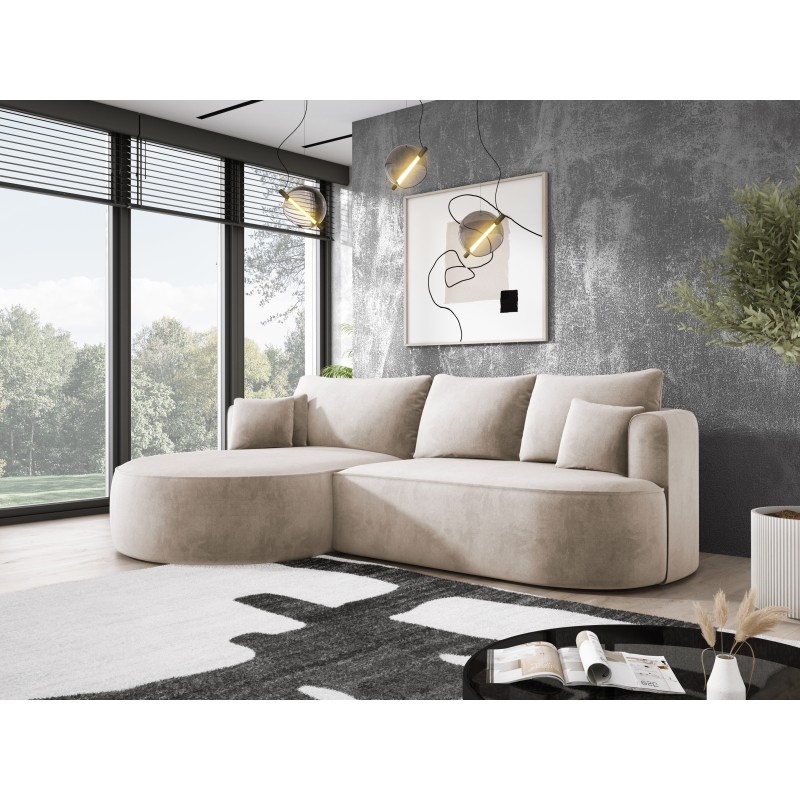 Fiore L Free-Standing Left-Side Corner Sofa in Salvador 01 Fabric - Versailles Edition Fiore L Free-Standing Left-Side Corner Sofa in Salvador 01 Fabric - Versailles Edition