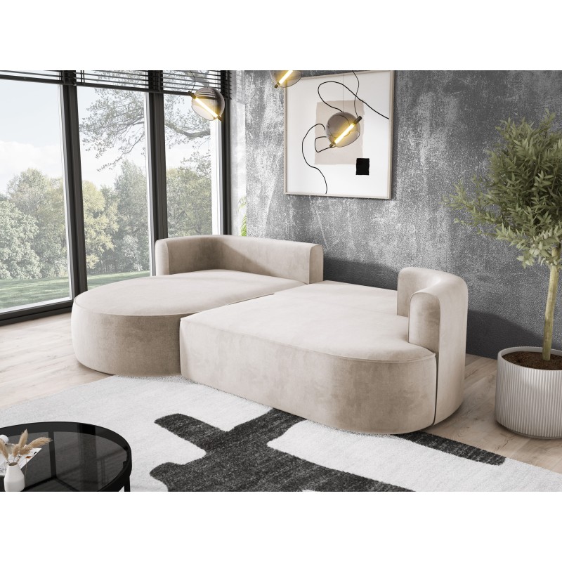Fiore L Free-Standing Left-Side Corner Sofa in Salvador 01 Fabric - Versailles Edition Fiore L Free-Standing Left-Side Corner Sofa in Salvador 01 Fabric - Versailles Edition