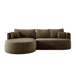 Fiore L Free-standing Left-hand Fabric Corner Sofa in Salvador 10 Versailles