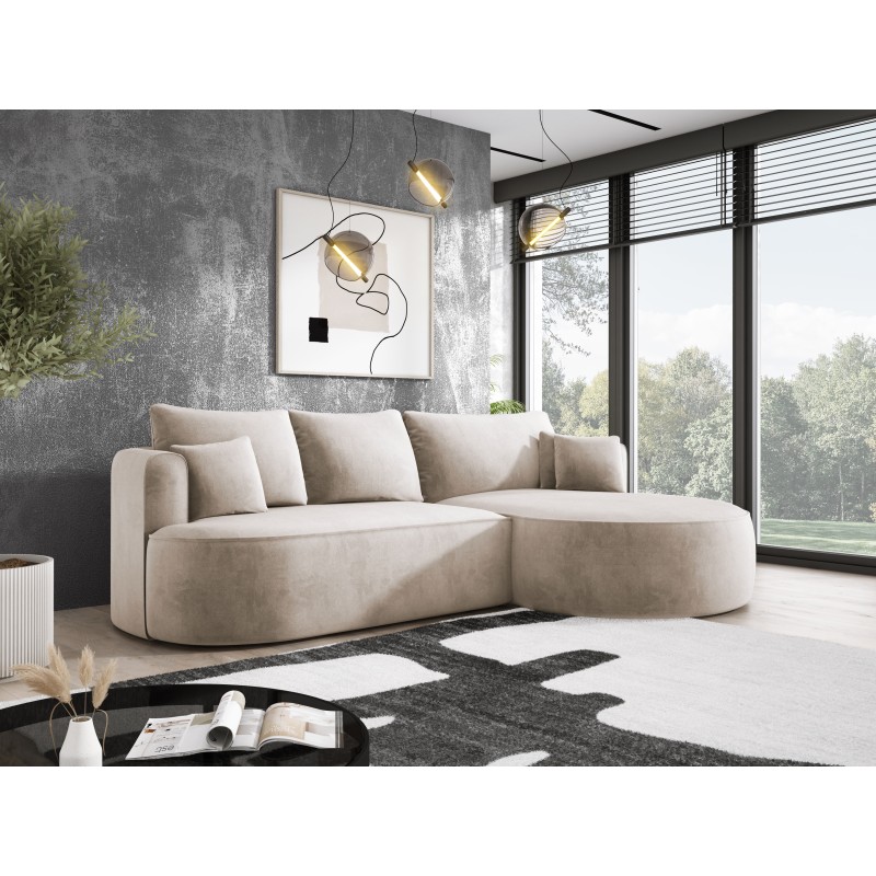 Fiore L Free-Standing Left-Sided Corner Sofa in Salvador 01 Fabric - Versailles Edition Fiore L Free-Standing Left-Sided Corner Sofa in Salvador 01 Fabric - Versailles Edition