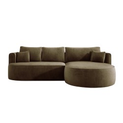 Fiore L Free-Standing Left-Handed Corner Sofa in Salvador 10 Fabric, Versailles Edition