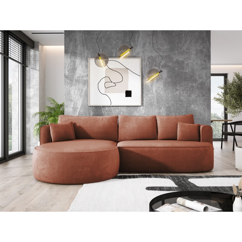 Fiore L Free-Standing Right-Sided Corner Sofa in Memphis 09 Fabric - Versailles Edition Fiore L Free-Standing Right-Sided Corner Sofa in Memphis 09 Fabric - Versailles Edition