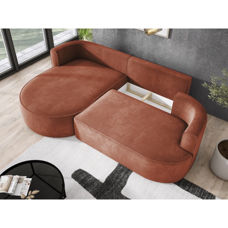 Fiore L Free-Standing Right-Sided Corner Sofa in Memphis 09 Fabric - Versailles Edition Fiore L Free-Standing Right-Sided Corner Sofa in Memphis 09 Fabric - Versailles Edition
