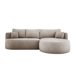 FIORE L Corner Standalone Left-Facing Fabric Sofa in Memphis 05 Versailles