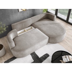 FIORE L Corner Standalone Left-Facing Fabric Sofa in Memphis 05 Versailles FIORE L Corner Standalone Left-Facing Fabric Sofa in Memphis 05 Versailles