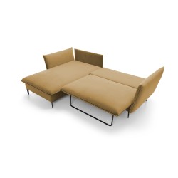 "GLOSS Left-Handed Corner Sofa Bed with Free-Standing Cushion Set in RIVIERA 61 Burgundy Fabric" "GLOSS Left-Handed Corner Sofa Bed with Free-Standing Cushion Set in RIVIERA 61 Burgundy Fabric"