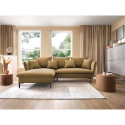"GLOSS Left-Handed Corner Sofa Bed with Free-Standing Cushion Set in RIVIERA 61 Burgundy Fabric" "GLOSS Left-Handed Corner Sofa Bed with Free-Standing Cushion Set in RIVIERA 61 Burgundy Fabric"