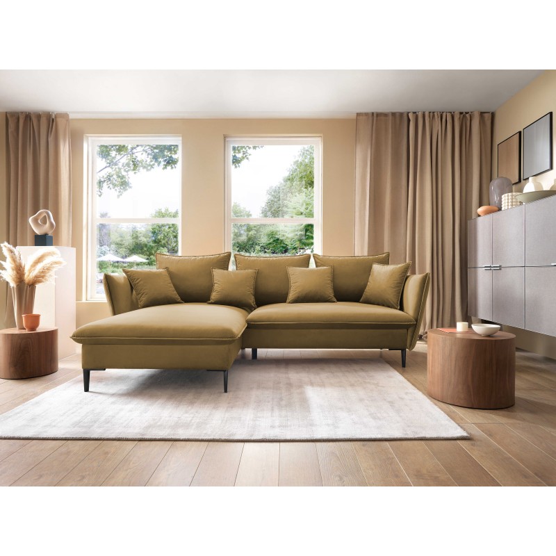 "GLOSS Left-Handed Corner Sofa Bed with Free-Standing Cushion Set in RIVIERA 61 Burgundy Fabric" "GLOSS Left-Handed Corner Sofa Bed with Free-Standing Cushion Set in RIVIERA 61 Burgundy Fabric"