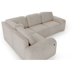 Ecksofa Monaco II mit Schlaffunktion im Samtstoff, Velo 631 - Eleganz und Funktionalität in einem Ecksofa Monaco II mit Schlaffunktion im Samtstoff, Velo 631 - Eleganz und Funktionalität in einem