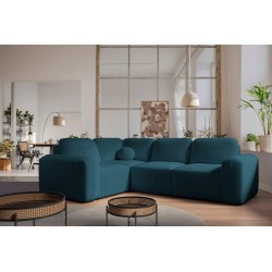 Ecksofa Monaco II mit Schlaffunktion im Samtstoff, Velo 631 - Eleganz und Funktionalität in einem