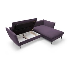 GLOSS Right-Hand Corner Sofa Bed with Standalone Cushion Set, RIVIERA 76 Mint Fabric GLOSS Right-Hand Corner Sofa Bed with Standalone Cushion Set, RIVIERA 76 Mint Fabric