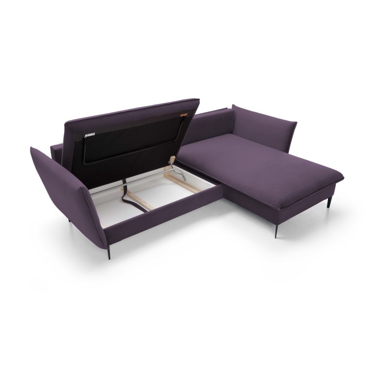 GLOSS Right-Hand Corner Sofa Bed with Standalone Cushion Set, RIVIERA 76 Mint Fabric GLOSS Right-Hand Corner Sofa Bed with Standalone Cushion Set, RIVIERA 76 Mint Fabric