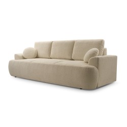VELO Free-Standing Two-Seater Sofa with Sleeping Function in Coral 50 Fabric