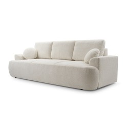 Stylish VELO Free-Standing Two-Seater Sofa with Sleep Function in Coral 65 Fabric