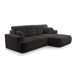 bMeta Title:/b VELO L-Shaped Corner Sofa with Sleep Function in Coral 60 Fabric | Stork Furniture Furnishings