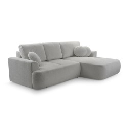 VELO Free-Standing L-Shaped Right Side Corner Sofa - Coral 75 Fabric