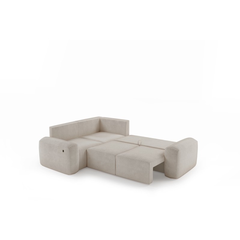 Monaco II corner sofa with sleeping function in Velour fabric, Velo 627 - elegance and functionality in one Monaco II corner sofa with sleeping function in Velour fabric, Velo 627 - elegance and functionality in one