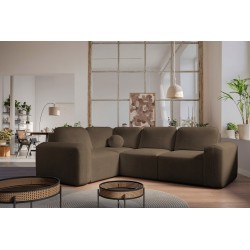Ecksofa Monaco II mit Schlaffunktion im Samtstoff, Velo 625 - Eleganz und Funktionalität in einem