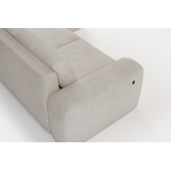 Sofá Esquinero Elegante Monaco I con función de cama, tapizado en tela de terciopelo, Velo 637 Sofá Esquinero Elegante Monaco I con función de cama, tapizado en tela de terciopelo, Velo 637