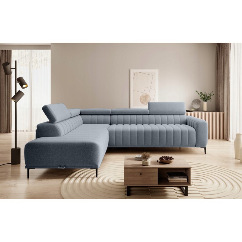 GANDI 120 Left-Handed Corner Sofa with Italian Mattress System, Salvador 14 Grey by WERSAL GANDI 120 Left-Handed Corner Sofa with Italian Mattress System, Salvador 14 Grey by WERSAL