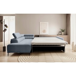 GANDI 120 Left-Handed Corner Sofa with Italian Mattress System, Salvador 14 Grey by WERSAL GANDI 120 Left-Handed Corner Sofa with Italian Mattress System, Salvador 14 Grey by WERSAL