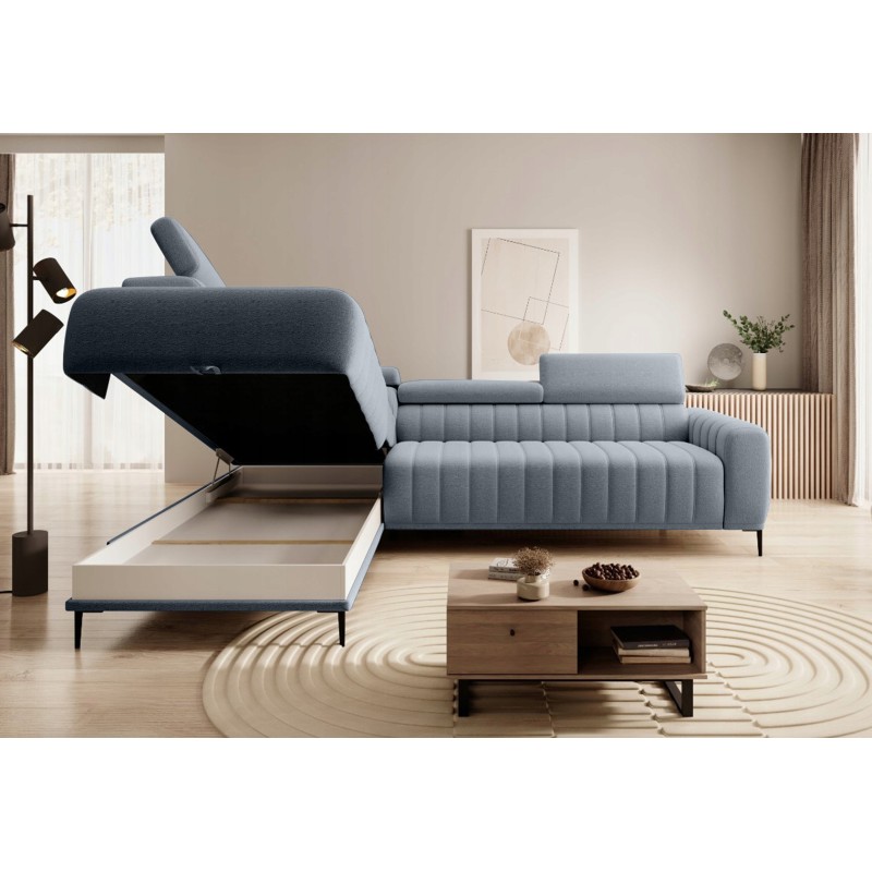 GANDI 120 Left-Handed Corner Sofa with Italian Mattress System, Salvador 14 Grey by WERSAL GANDI 120 Left-Handed Corner Sofa with Italian Mattress System, Salvador 14 Grey by WERSAL