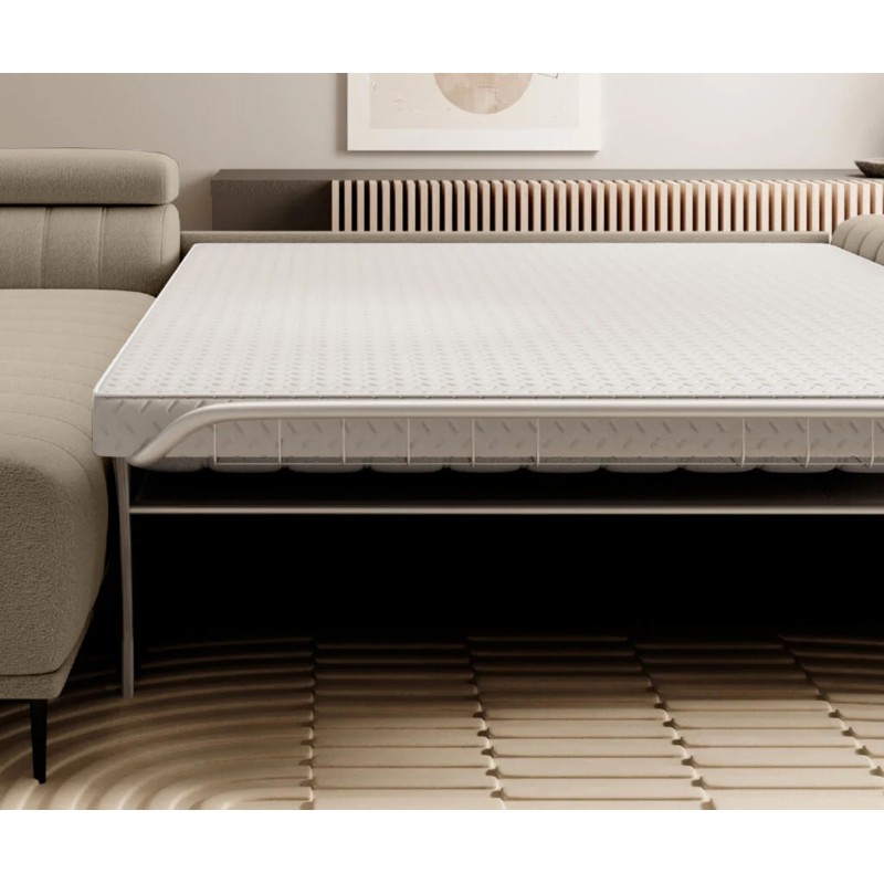 GANDI 120 Right-Side Corner Sofa with Italian Mattress System in Salvador 03 Cappuccino by WERSAL GANDI 120 Right-Side Corner Sofa with Italian Mattress System in Salvador 03 Cappuccino by WERSAL