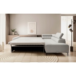 GANDI 120 Right-Hand Corner Sofa with Italian Mattress System, Salvador 13 Ash Grey by WERSAL GANDI 120 Right-Hand Corner Sofa with Italian Mattress System, Salvador 13 Ash Grey by WERSAL