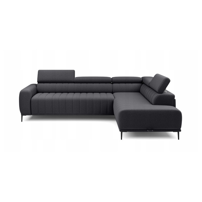 GANDI 120 Right-Handed Corner Sofa with Italian Mattress System Salvador 16 in Graphite WERSAL GANDI 120 Right-Handed Corner Sofa with Italian Mattress System Salvador 16 in Graphite WERSAL