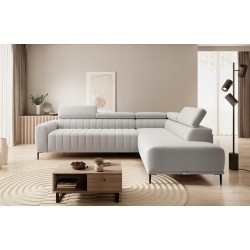 "GANDI 140 Right-Hand Corner Sofa with Italian Mattress System, Salvador 13 Ash Grey Edition by WERSAL" "GANDI 140 Right-Hand Corner Sofa with Italian Mattress System, Salvador 13 Ash Grey Edition by WERSAL"