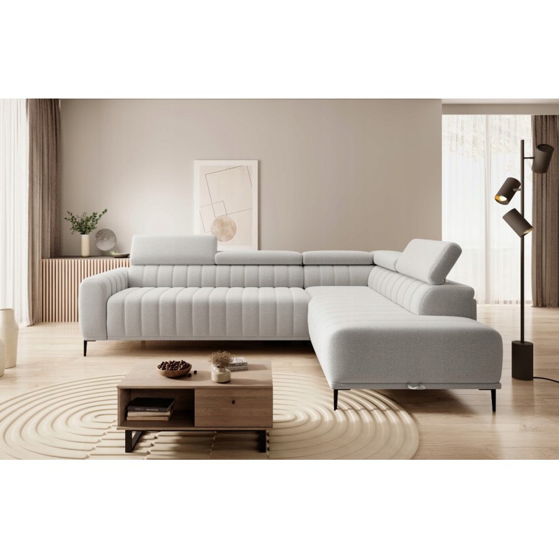 "GANDI 140 Right-Hand Corner Sofa with Italian Mattress System, Salvador 13 Ash Grey Edition by WERSAL" "GANDI 140 Right-Hand Corner Sofa with Italian Mattress System, Salvador 13 Ash Grey Edition by WERSAL"