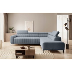 GANDI 140 Right-Handed Corner Sofa with Italian Mattress System Salvador 14 in Grey - VERSAILLES Edition GANDI 140 Right-Handed Corner Sofa with Italian Mattress System Salvador 14 in Grey - VERSAILLES Edition