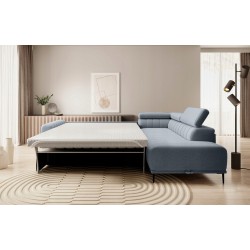 GANDI 140 Right-Handed Corner Sofa with Italian Mattress System Salvador 14 in Grey - VERSAILLES Edition GANDI 140 Right-Handed Corner Sofa with Italian Mattress System Salvador 14 in Grey - VERSAILLES Edition