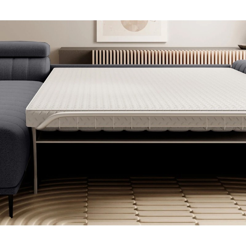 "GANDI 140 Right-Handed Corner Sofa with Italian Mattress System Salvador 16 in Graphite by WERSAL" "GANDI 140 Right-Handed Corner Sofa with Italian Mattress System Salvador 16 in Graphite by WERSAL"