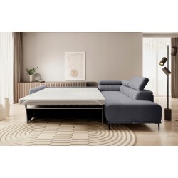 GANDI 160 Right-Handed Corner Sofa with Italian Mattress System, Salvador 15 Dark Grey - VERSAILLES Edition GANDI 160 Right-Handed Corner Sofa with Italian Mattress System, Salvador 15 Dark Grey - VERSAILLES Edition