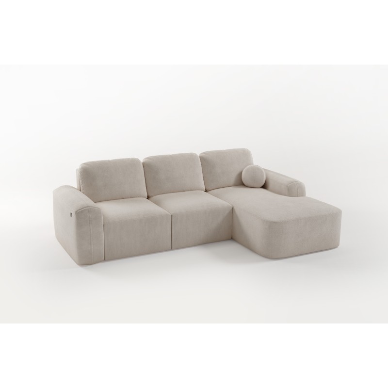 Sofá Esquinero Elegante Monaco I con función de cama, tapizado en tela de terciopelo, Velo 625 Sofá Esquinero Elegante Monaco I con función de cama, tapizado en tela de terciopelo, Velo 625