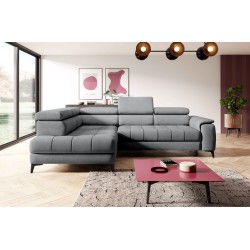 CHIVAS L Left-Handed Corner Sofa with Electric Seat Adjustment, Free-Standing Fabric Element 04 WERSAL CHIVAS L Left-Handed Corner Sofa with Electric Seat Adjustment, Free-Standing Fabric Element 04 WERSAL