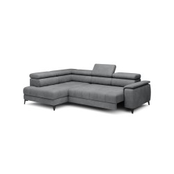 CHIVAS L Left-Handed Corner Sofa with Electric Seat Adjustment, Free-Standing Fabric Element 04 WERSAL CHIVAS L Left-Handed Corner Sofa with Electric Seat Adjustment, Free-Standing Fabric Element 04 WERSAL