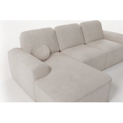 Elegant Monaco I corner sofa with sleeping function, upholstered in Velvet fabric, Velo 632. Elegant Monaco I corner sofa with sleeping function, upholstered in Velvet fabric, Velo 632.