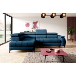 CHIVAS L Left-Handed Corner Sofa with Electric Seat Adjustment, Freestanding Fabric Element 13 VERSAILLES CHIVAS L Left-Handed Corner Sofa with Electric Seat Adjustment, Freestanding Fabric Element 13 VERSAILLES