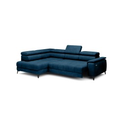 CHIVAS L Left-Handed Corner Sofa with Electric Seat Adjustment, Freestanding Fabric Element 13 VERSAILLES CHIVAS L Left-Handed Corner Sofa with Electric Seat Adjustment, Freestanding Fabric Element 13 VERSAILLES