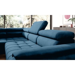 CHIVAS L Left-Handed Corner Sofa with Electric Seat Adjustment, Freestanding Fabric Element 13 VERSAILLES CHIVAS L Left-Handed Corner Sofa with Electric Seat Adjustment, Freestanding Fabric Element 13 VERSAILLES