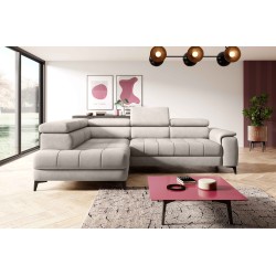 CHIVAS L Left-Handed Corner Sofa with Electric Seat Adjustment, Freestanding Fabric Element 18 VERSAILLES CHIVAS L Left-Handed Corner Sofa with Electric Seat Adjustment, Freestanding Fabric Element 18 VERSAILLES