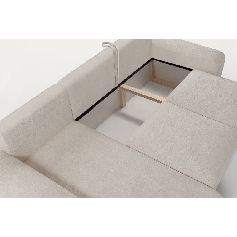 Elegantes Ecksofa Monaco I mit Schlaffunktion, bezogen mit Veloursstoff, Velo 635. Elegantes Ecksofa Monaco I mit Schlaffunktion, bezogen mit Veloursstoff, Velo 635.