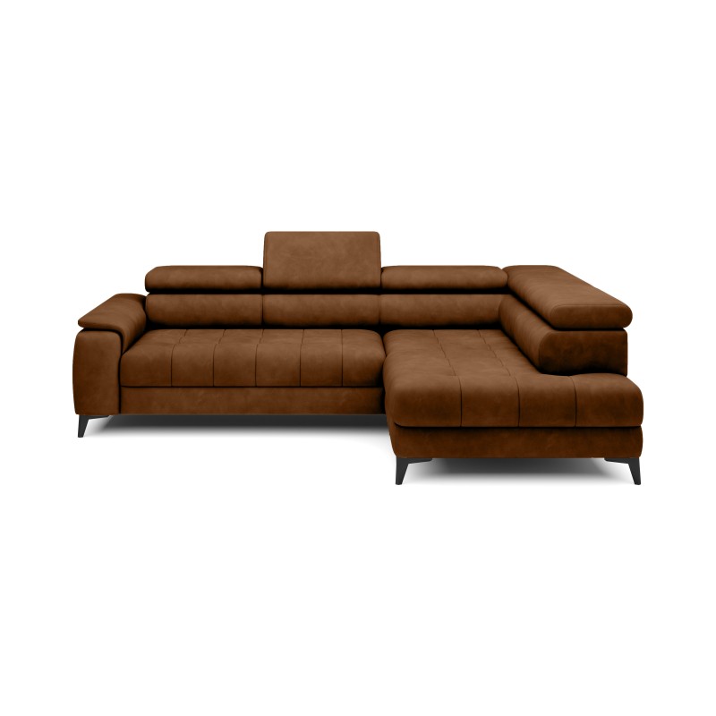 CHIVAS L Right-Handed Corner Sofa with Electric Seat Adjustment, Freestanding, Fabric Element 07 VERSAILLES