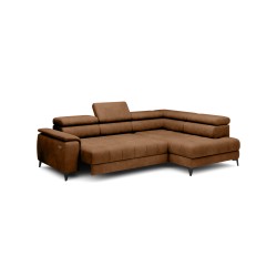 CHIVAS L Right-Handed Corner Sofa with Electric Seat Adjustment, Freestanding, Fabric Element 07 VERSAILLES CHIVAS L Right-Handed Corner Sofa with Electric Seat Adjustment, Freestanding, Fabric Element 07 VERSAILLES