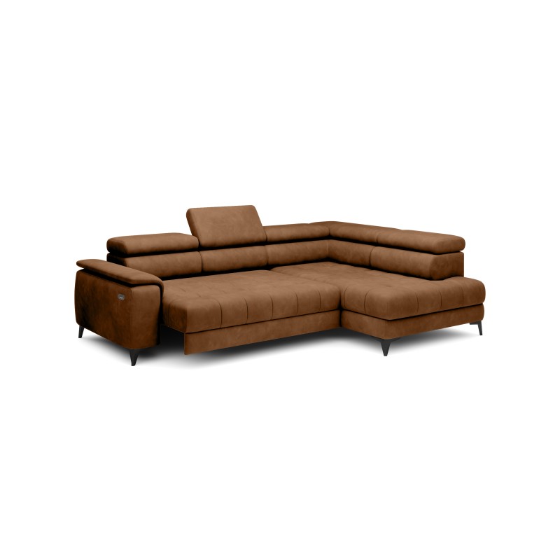 CHIVAS L Right-Handed Corner Sofa with Electric Seat Adjustment, Freestanding, Fabric Element 07 VERSAILLES CHIVAS L Right-Handed Corner Sofa with Electric Seat Adjustment, Freestanding, Fabric Element 07 VERSAILLES